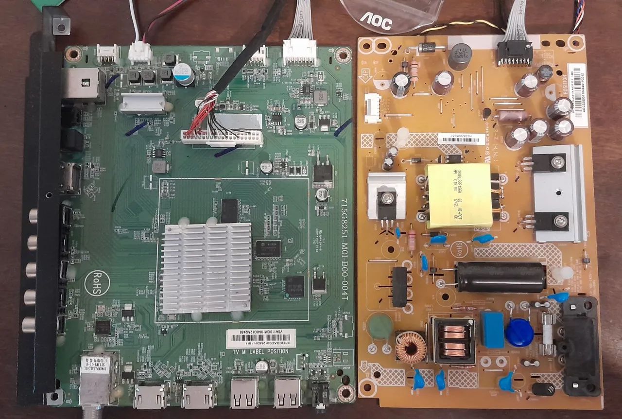 Placa mãe e fonte para TV AOC LE3255970 715G8251-MOI-B00-004T