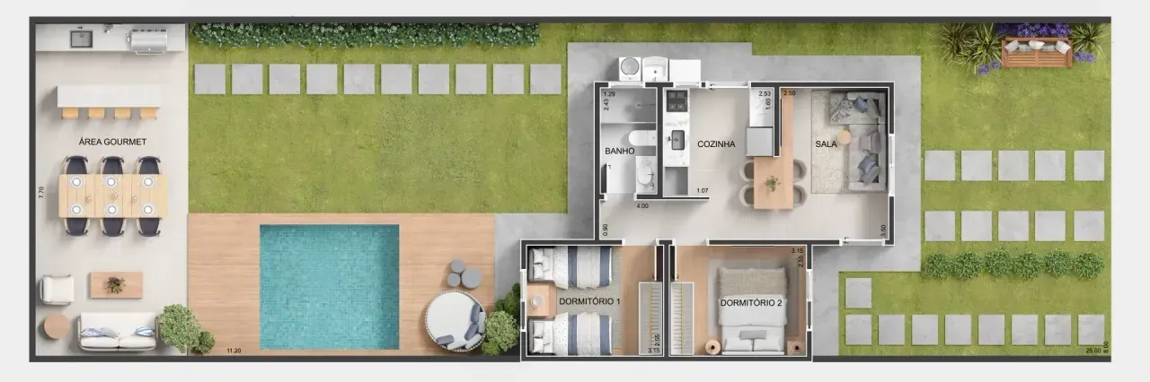 PLANTA 48m²
