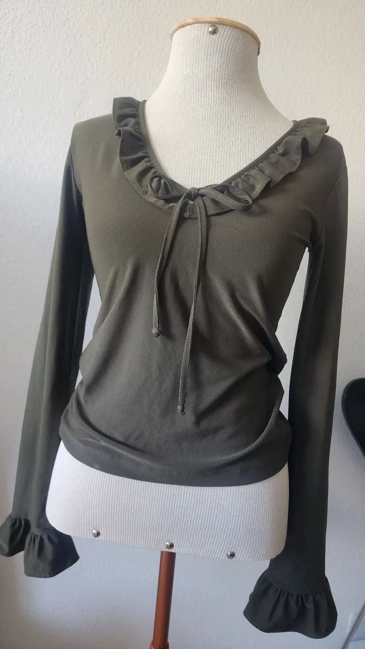Blusa Inverno babados - Foto 2