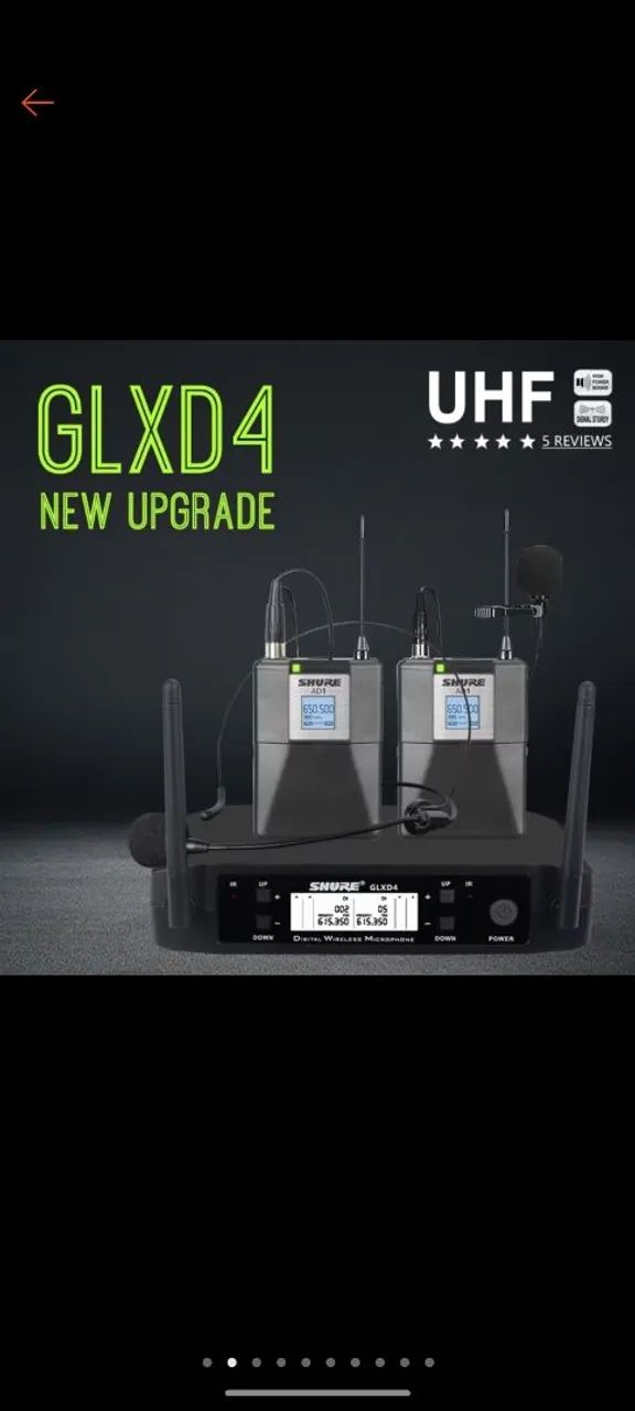 Vendo par de microfone SHURE top de linha novos - Foto 6