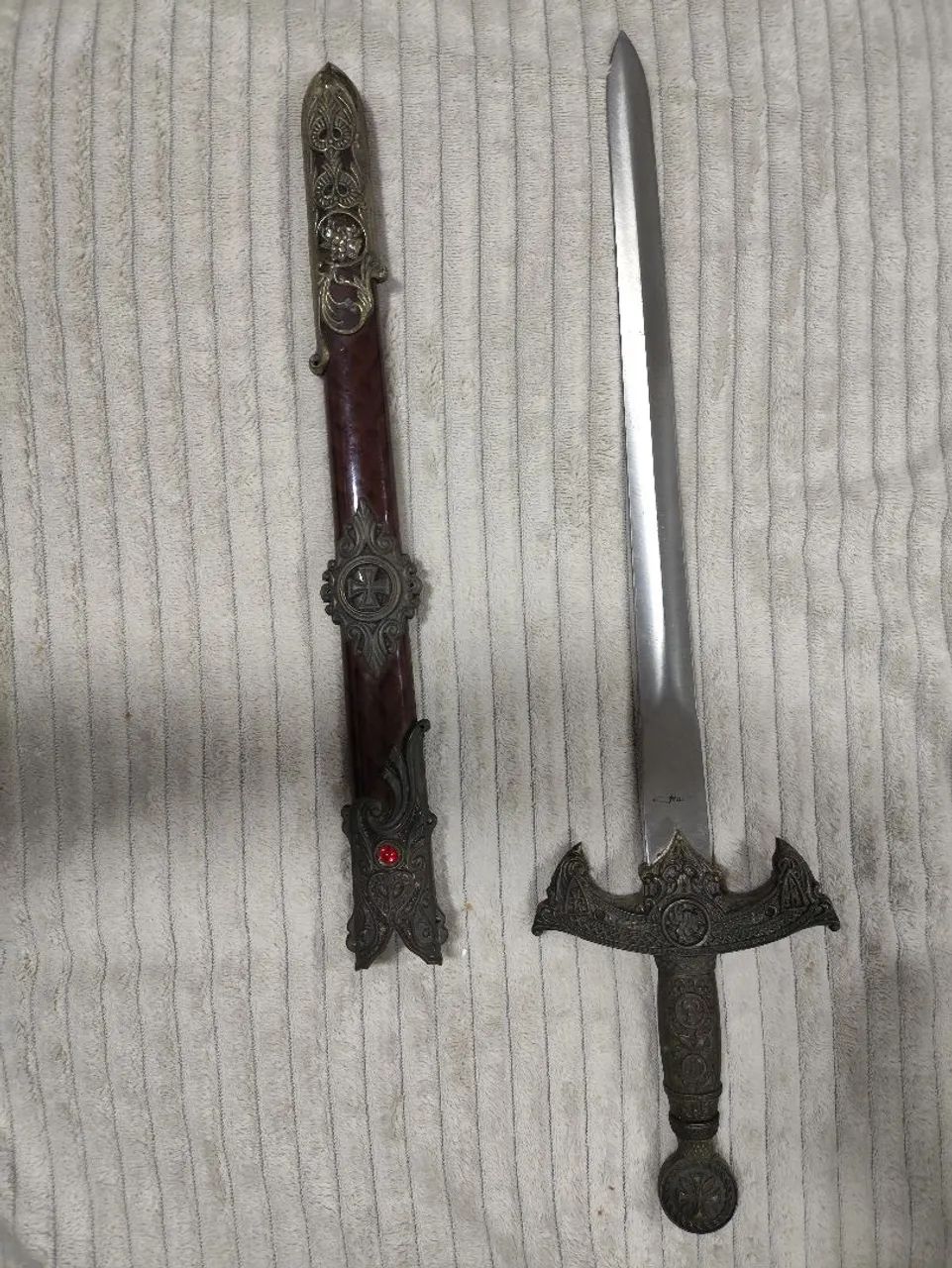 Espada tipo templária 60cm decoração  - Foto 2