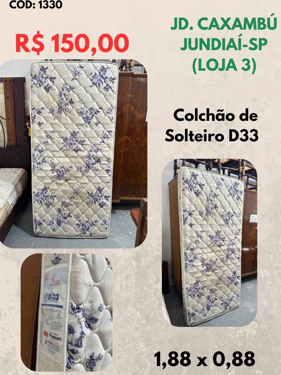 Colchão de solteiro 