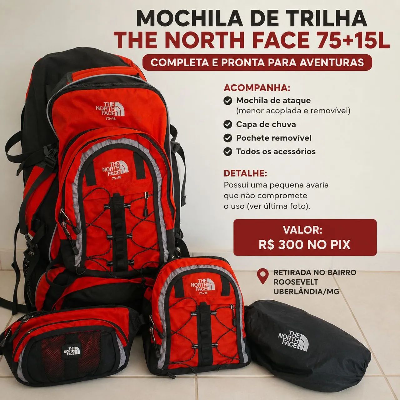 Mochila de Trilha Completa 