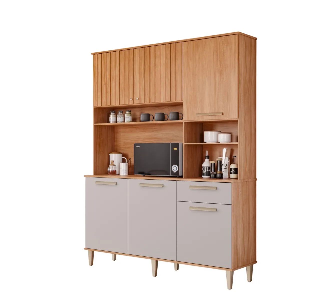 Cozinha Compacta Milano 1,51 m Cinamomo/Off White - Foto 3