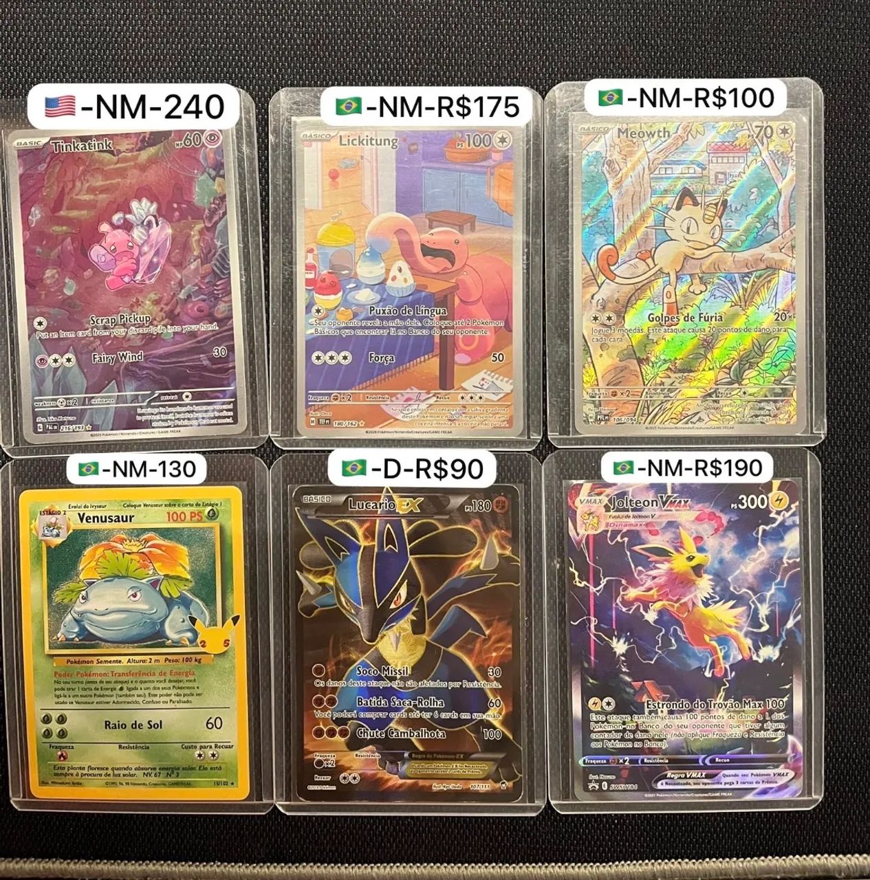 CARTAS POKEMON TCG EN & PT