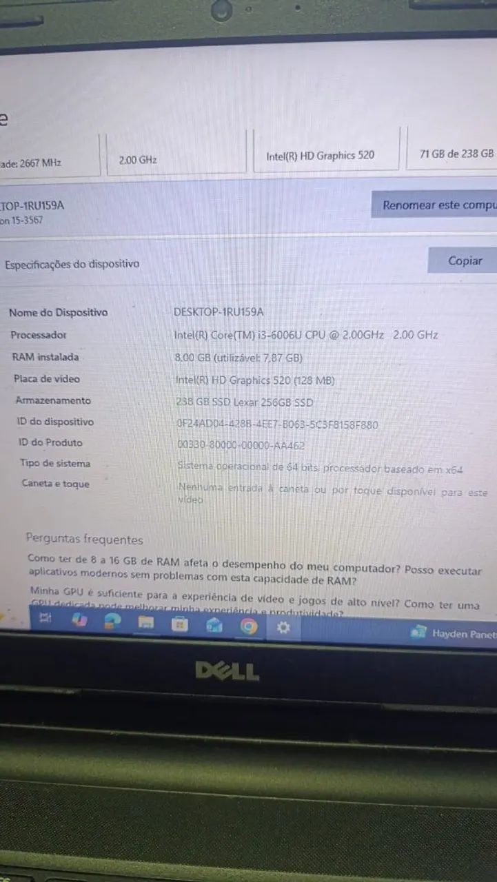 Vende se notebook core i3 6 geração  - Foto 5
