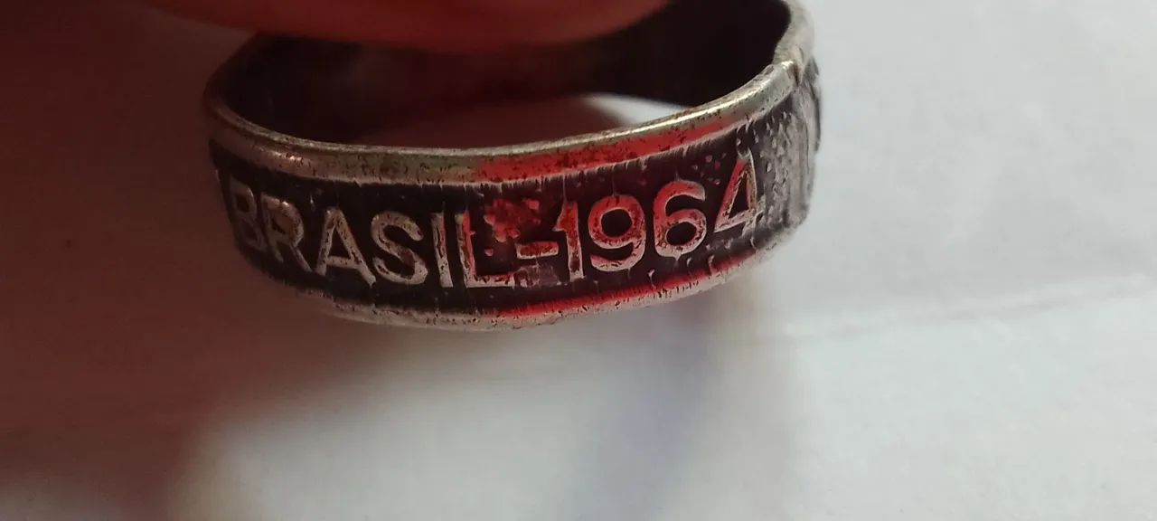 Anel Dei ouro para o bem do Brasil 1964 - Foto 2
