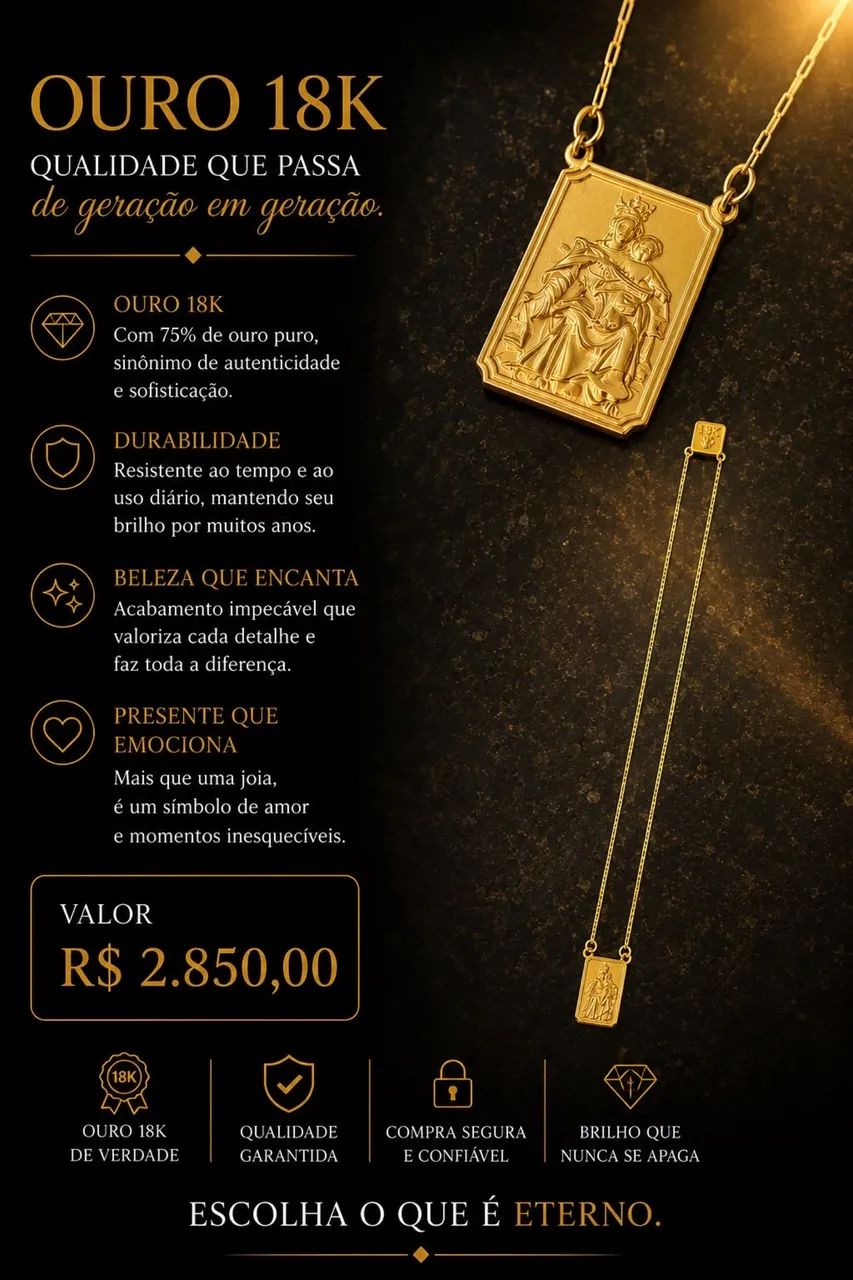 Cordão de ouro 18k - Foto 3