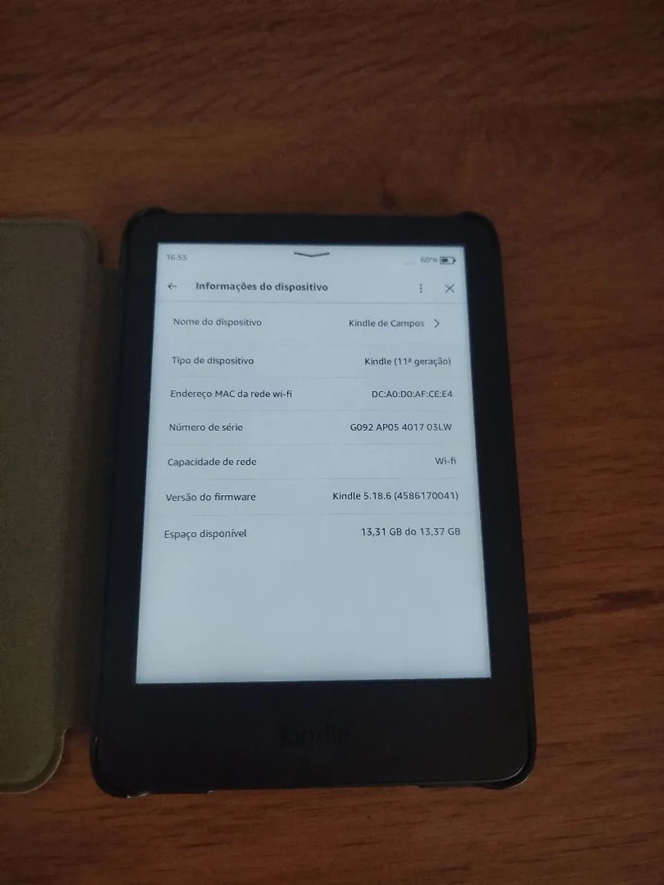 Kindle 11ª Geração 16GB | Impecável | Com Capa - Foto 3