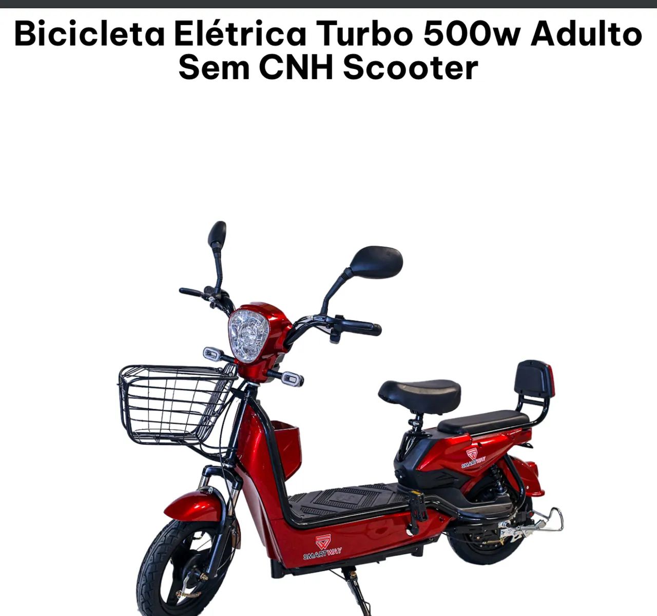 Scooter elétrica x500W autopropelido