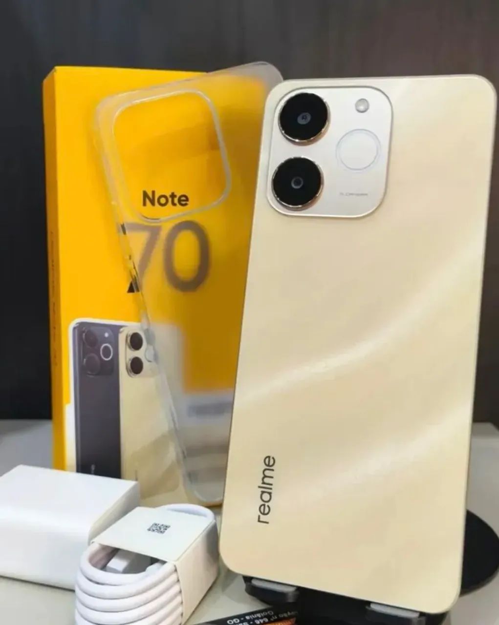 Lançamento - Realme - Note 70 256/8 - Gold - Dourado + Original 