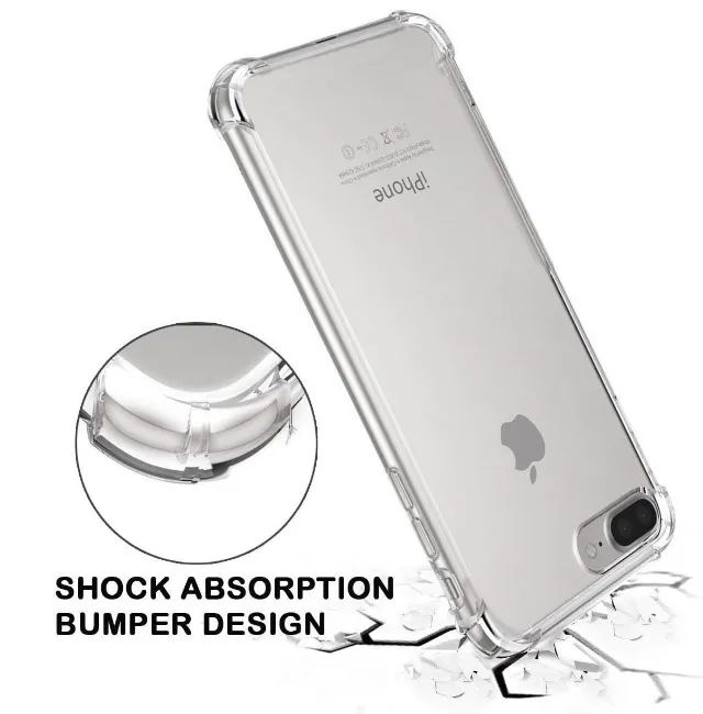 Capa celular para iPhone 7 Plus / 8 Plus Anti Impacto Transparente - Foto 2