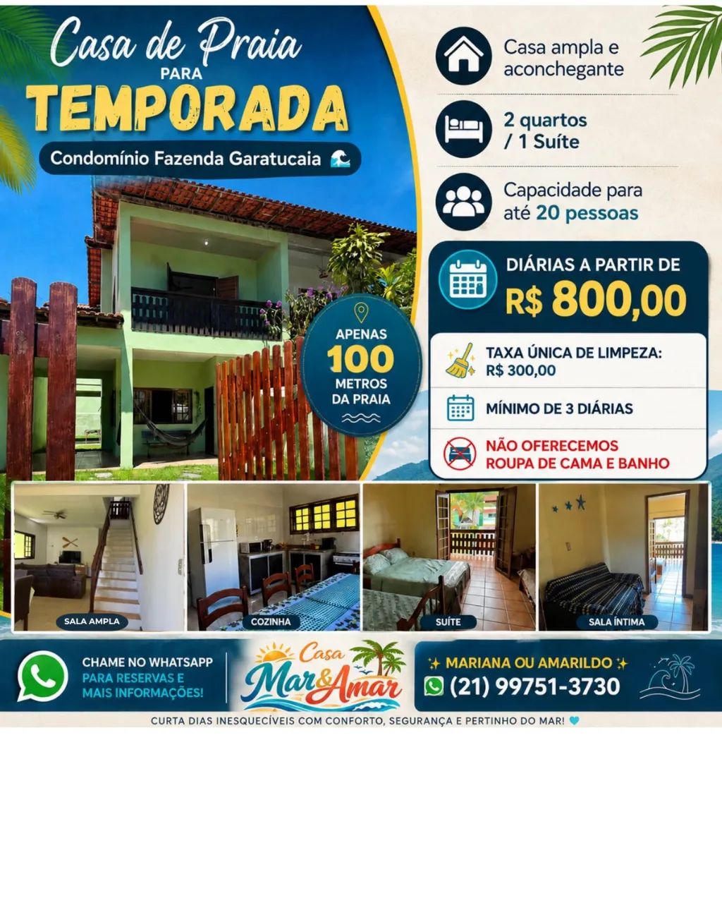 Casa de Praia em Garatucaia - Angra