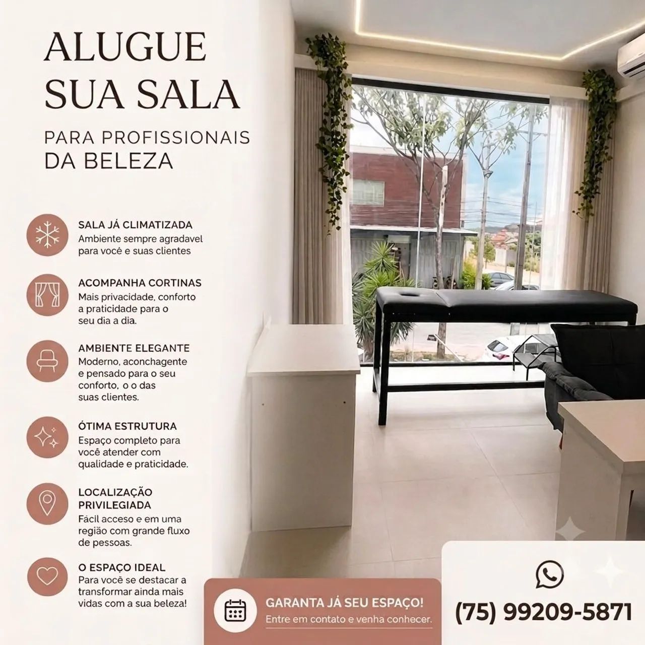 Alugo sala  para profissionais da beleza 