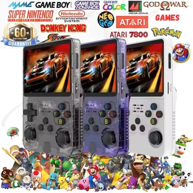 Console Game Portátil R36S + de 15.000 Jogos /Game com 64GB /Linux /Tela IPS3.5 Polegadas - Foto 5