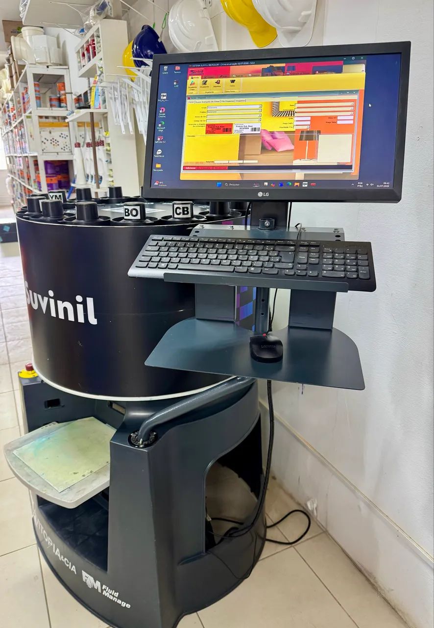 Máquina Tintométrica Suvinil Completa + Batedor de Tintas 