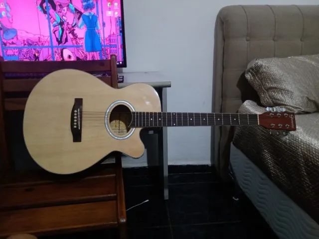 Violão Elétrico Giannini GSF1R CEQ Cordas de Aço - Foto 2