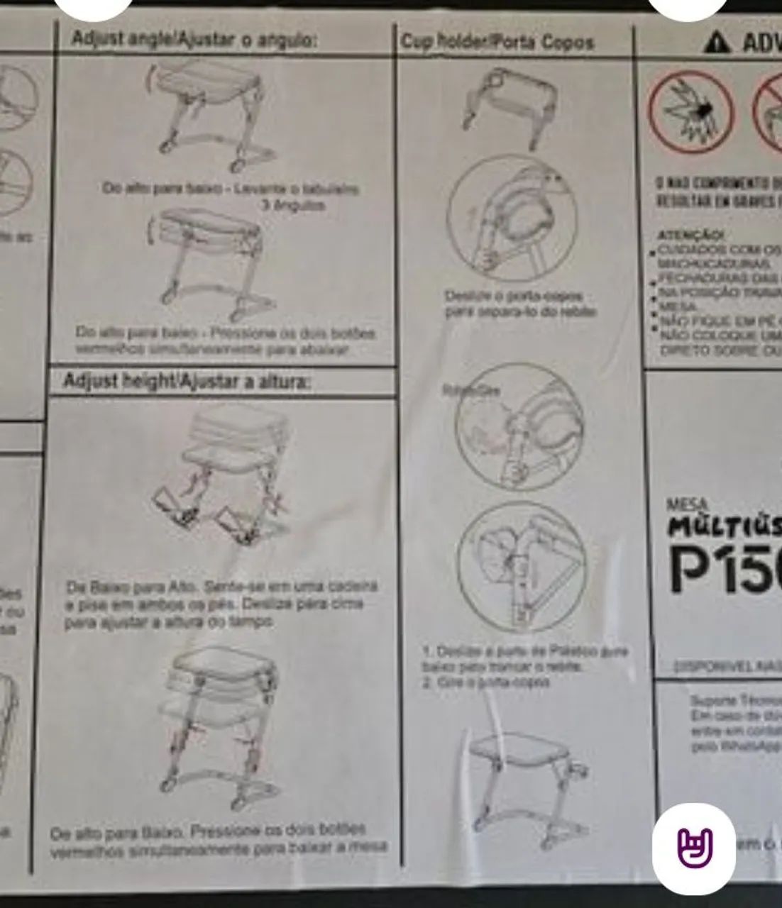 Mesa multiuso dobrável  - Foto 5