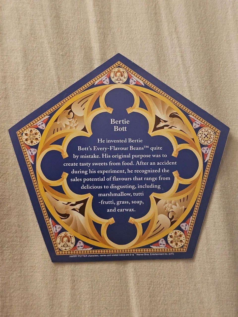 Card Sapo de Chocolate Bertie Bott (Harry Potter)<br> - Foto 2