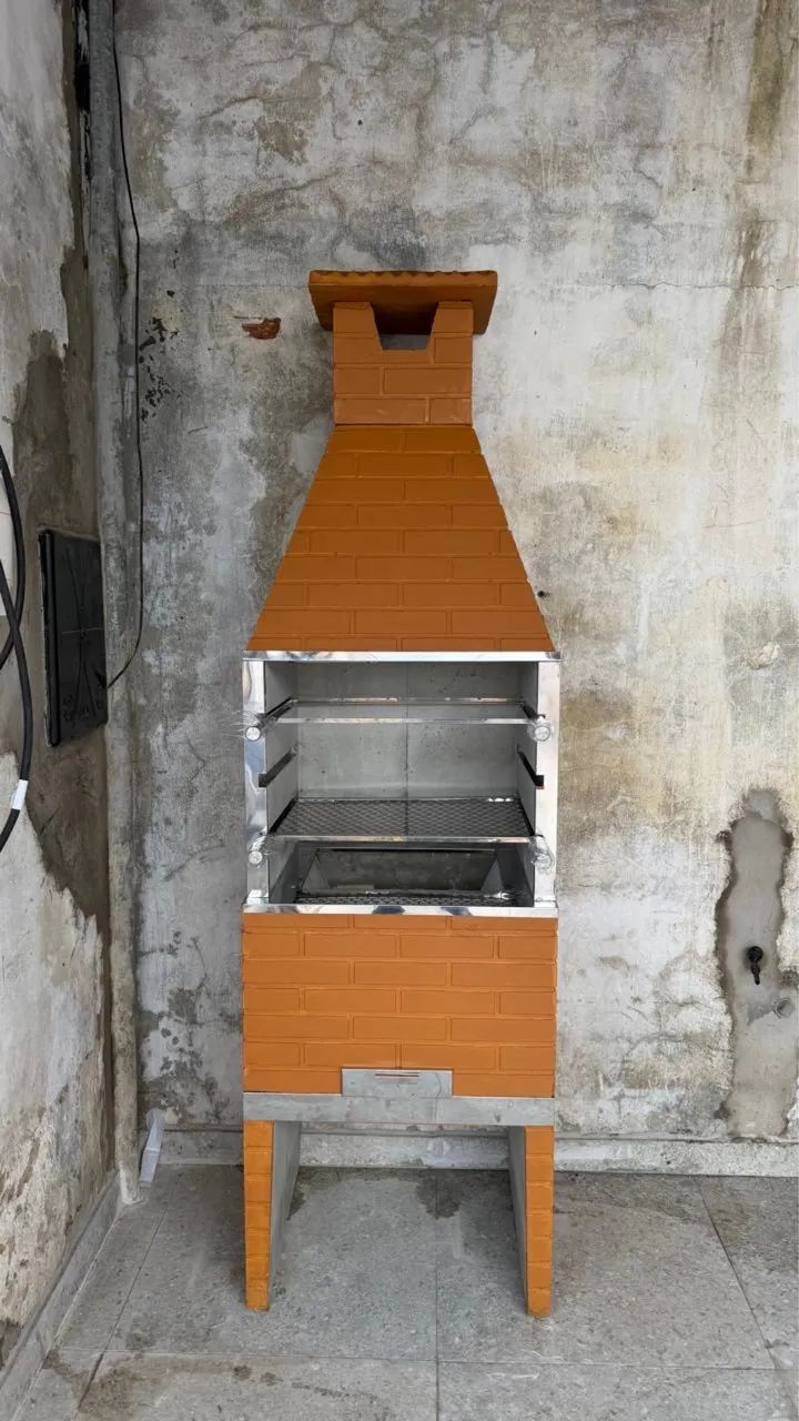 Churrasqueira tijolinho 65cm - Foto 5