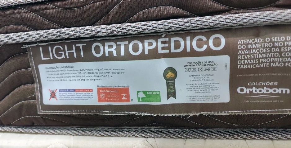 CAMA BOX SOLTEIRO + COLCHÃO ORTOPÉDICO - Foto 3
