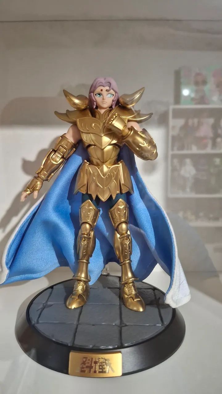 Mu de Aries Blokees custom versão anime com capa de arame - Foto 3