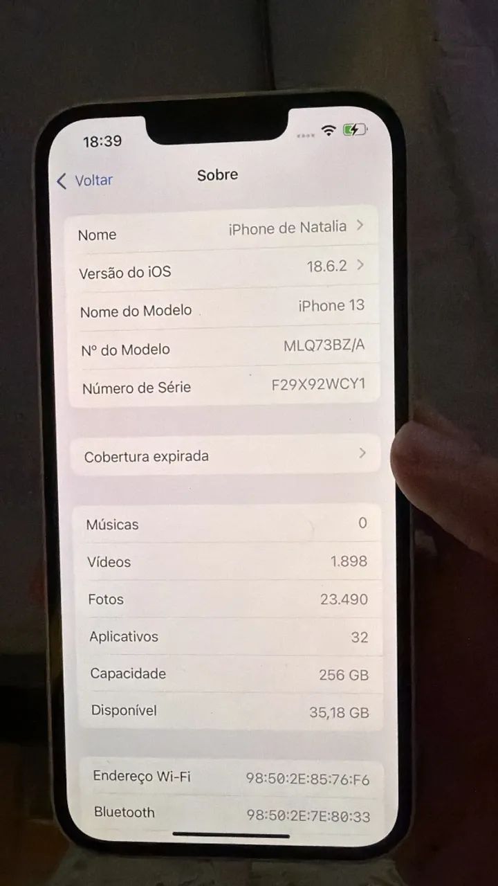 iPhone 13, cor Branco, 256GB - Foto 4