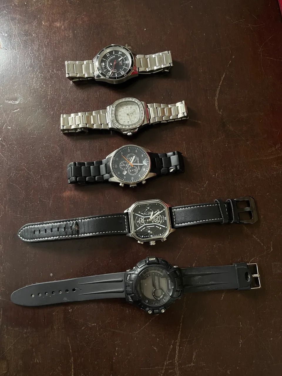 5 relógios pelo preço de 1 (originais) 