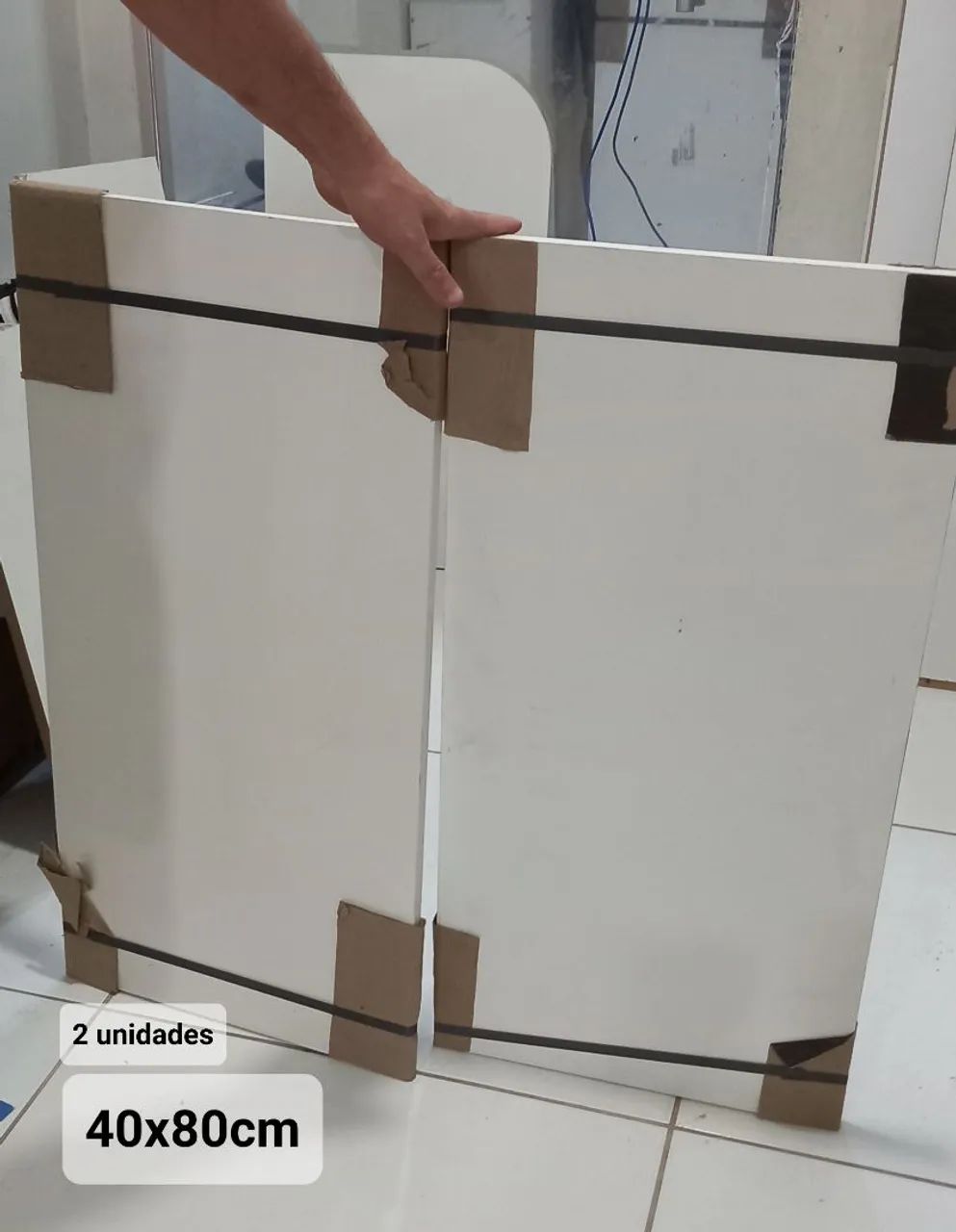 Painel, mesa, mdf, prateleiras