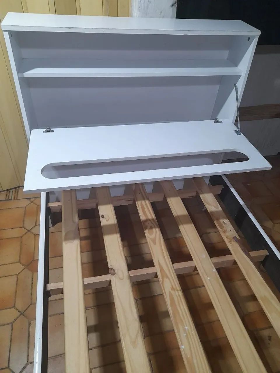 CAMA SOLTEIRO COM BAÚ ÓTIMO ESTADO ! ! !  - Foto 3