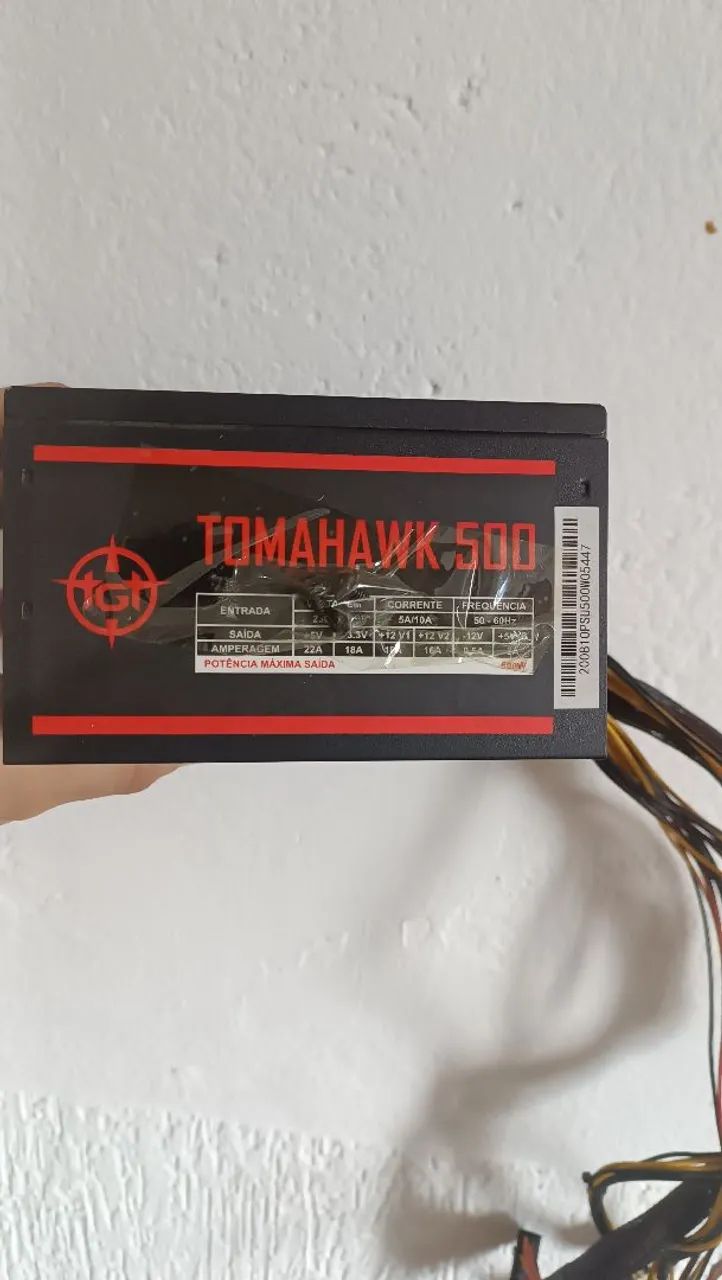 Fonte Gamer TGT Pc 500w Bivolt com cabo para placa de video  - Foto 2