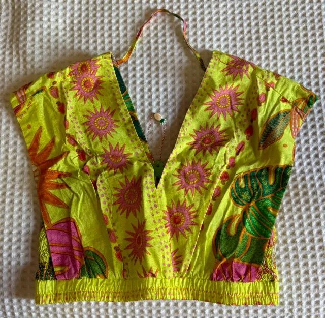 Cropped FARM Original Estampado Tam. M