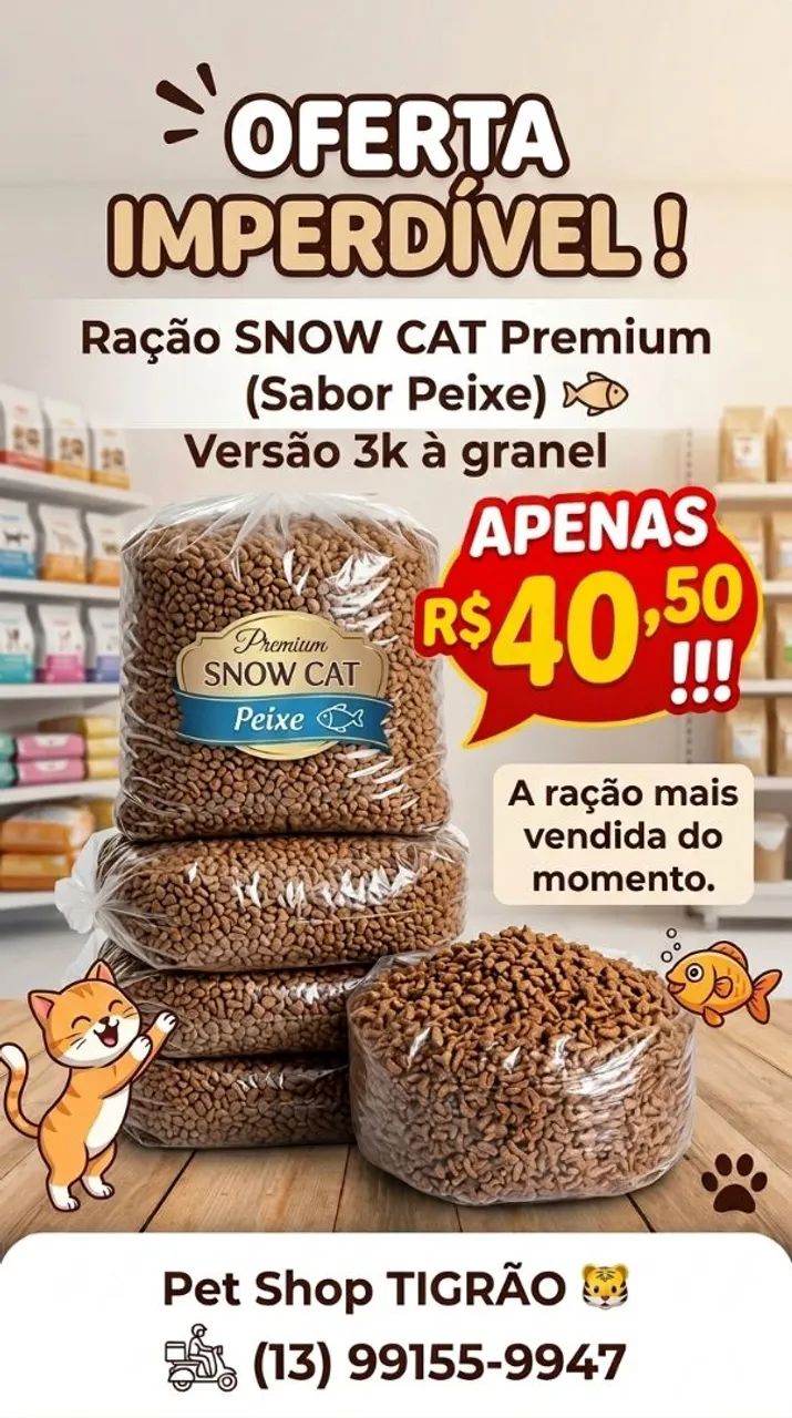 RAÇÃO GATOS 