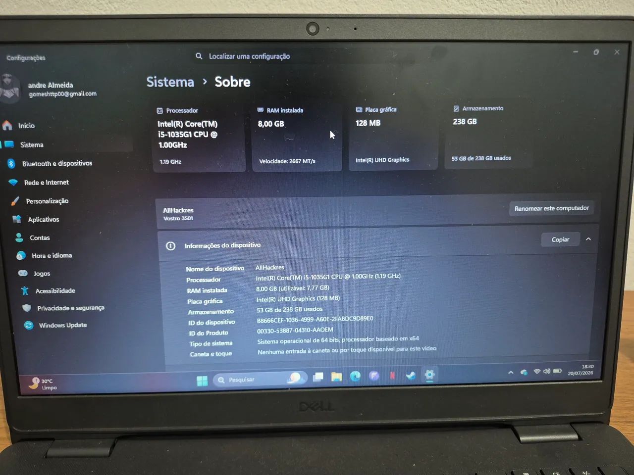 NOTEBOOK DELL VOSTRO  - Foto 5