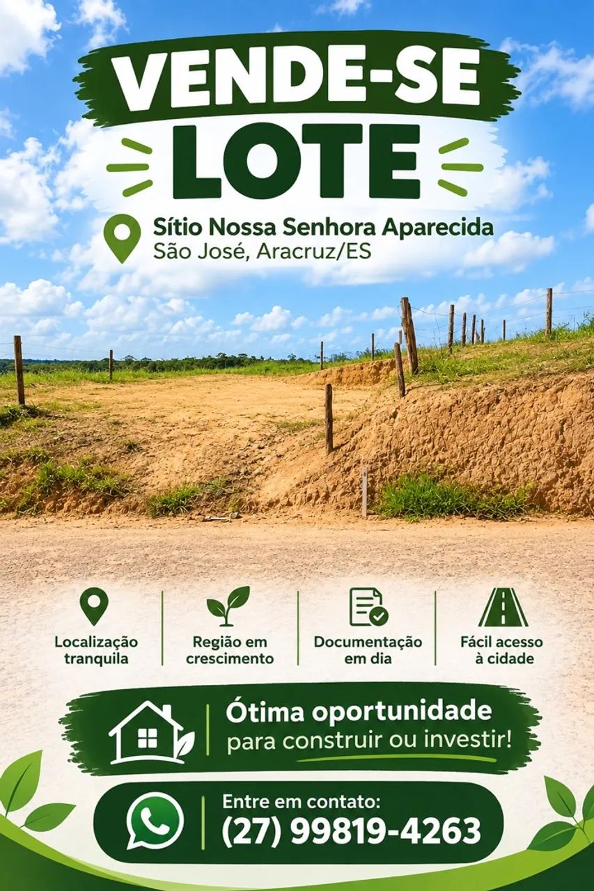 Lote em Jacupemba/ Aracruz-ES