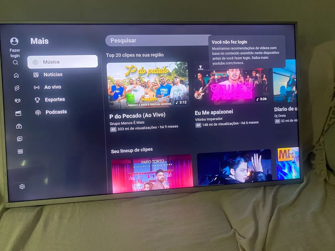 Tv 55 polegadas Semp Toshiba 4k Netflix e YouTube  - Foto 2