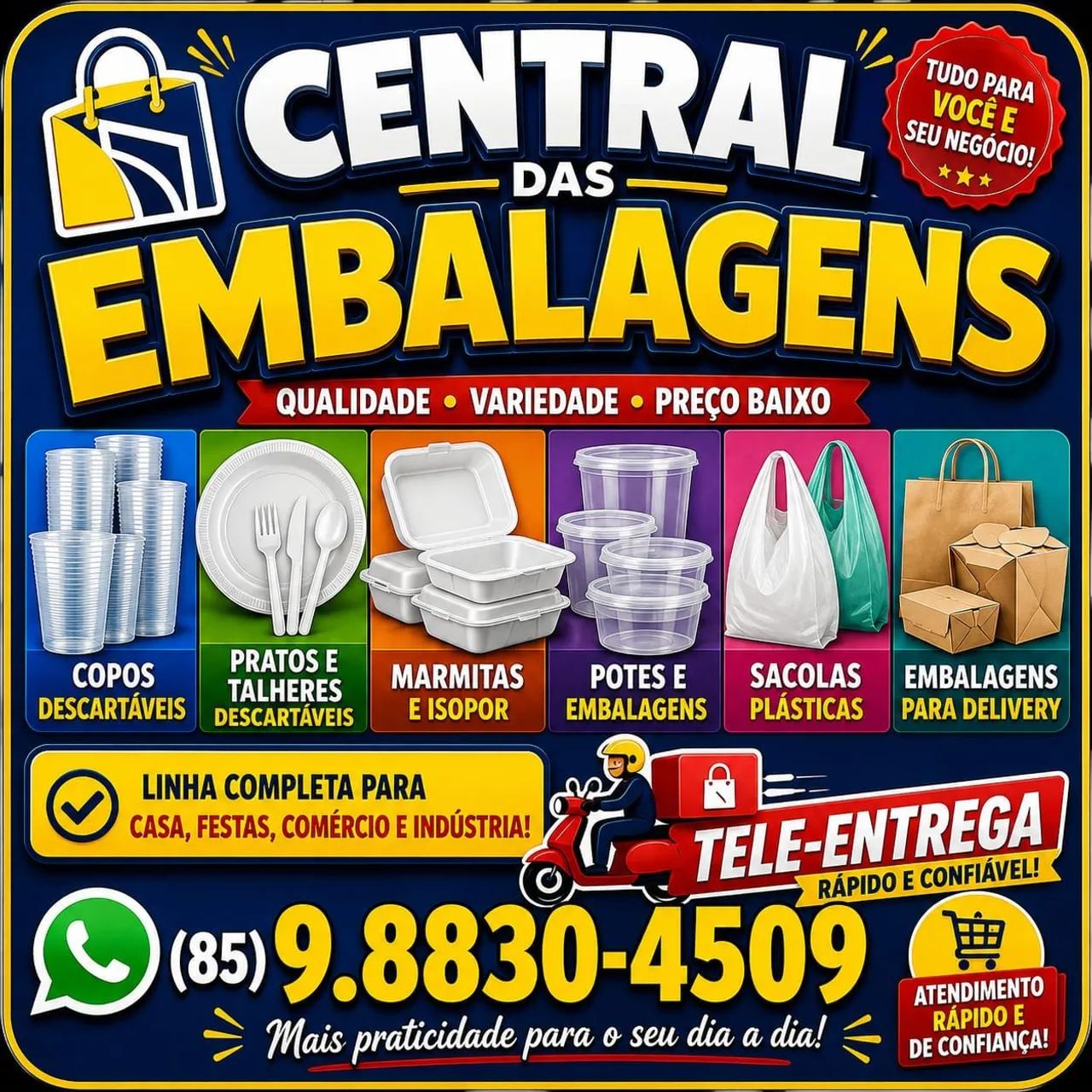 Embalagens e descartáveis 