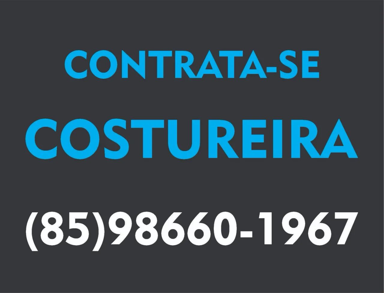 Contrata-se Costureira
