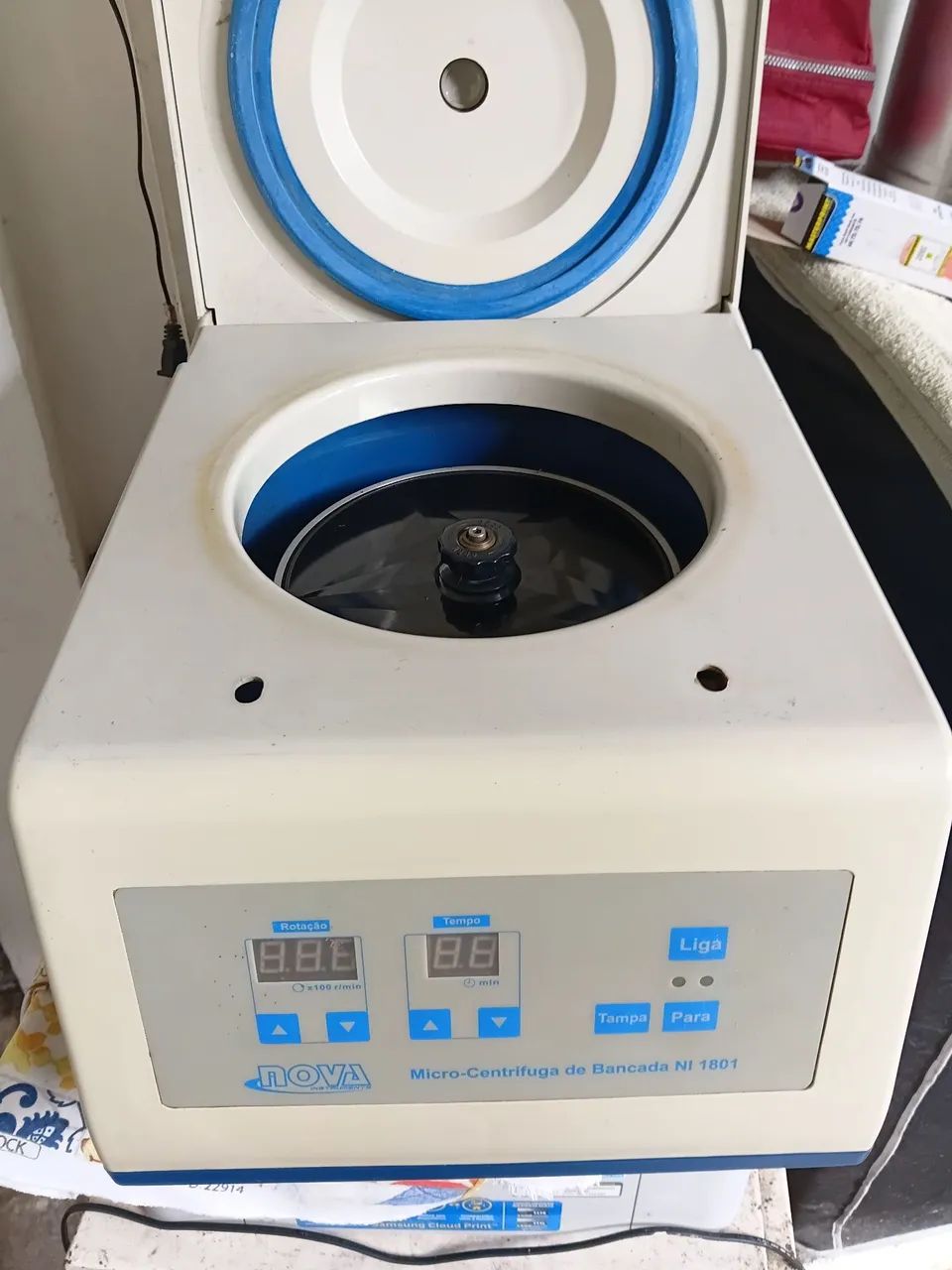 Micro centrífuga de banca digital nova 1801 - Foto 2