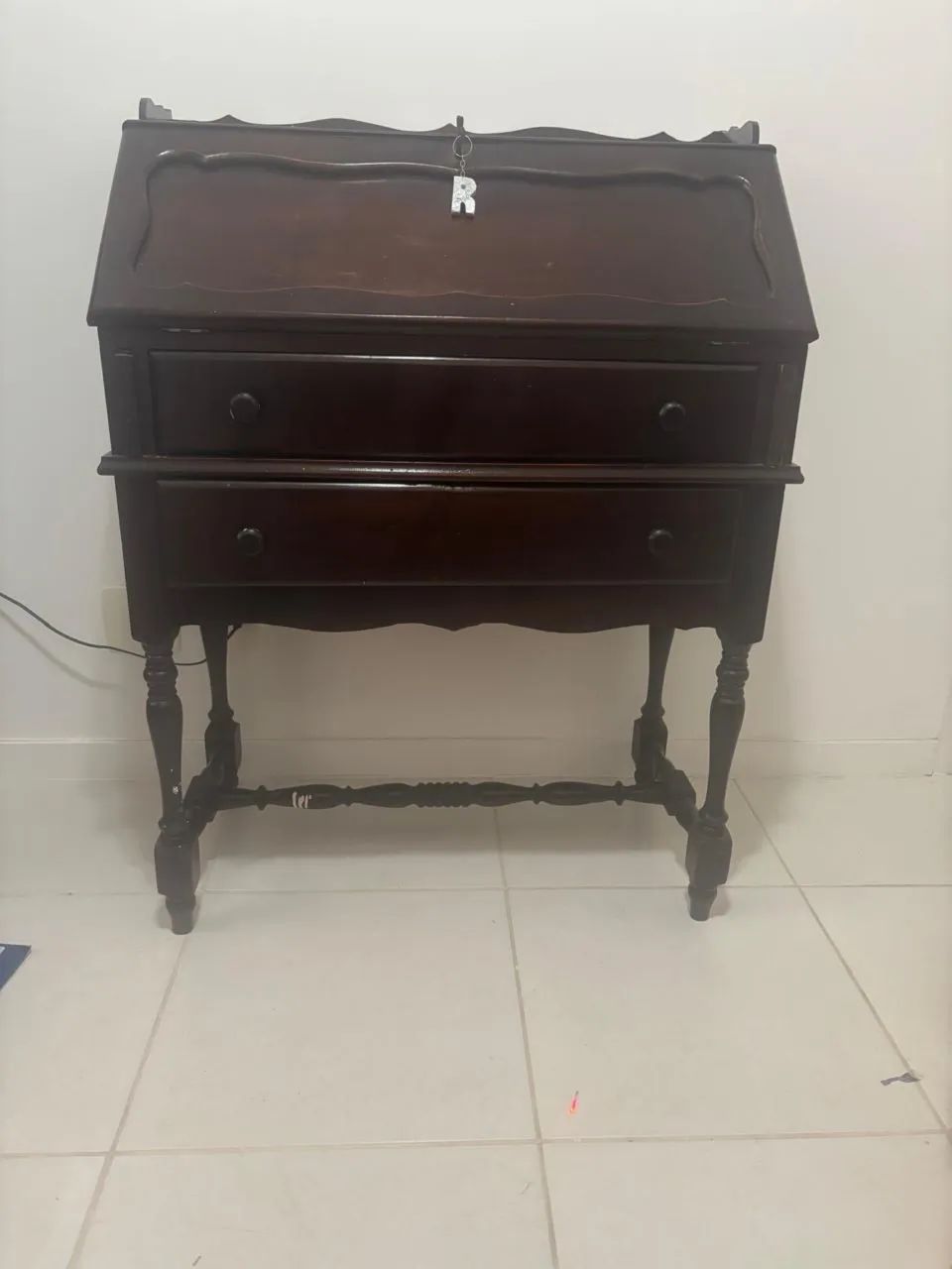 Escrivaninha estilo império madeira maciça  - Foto 6