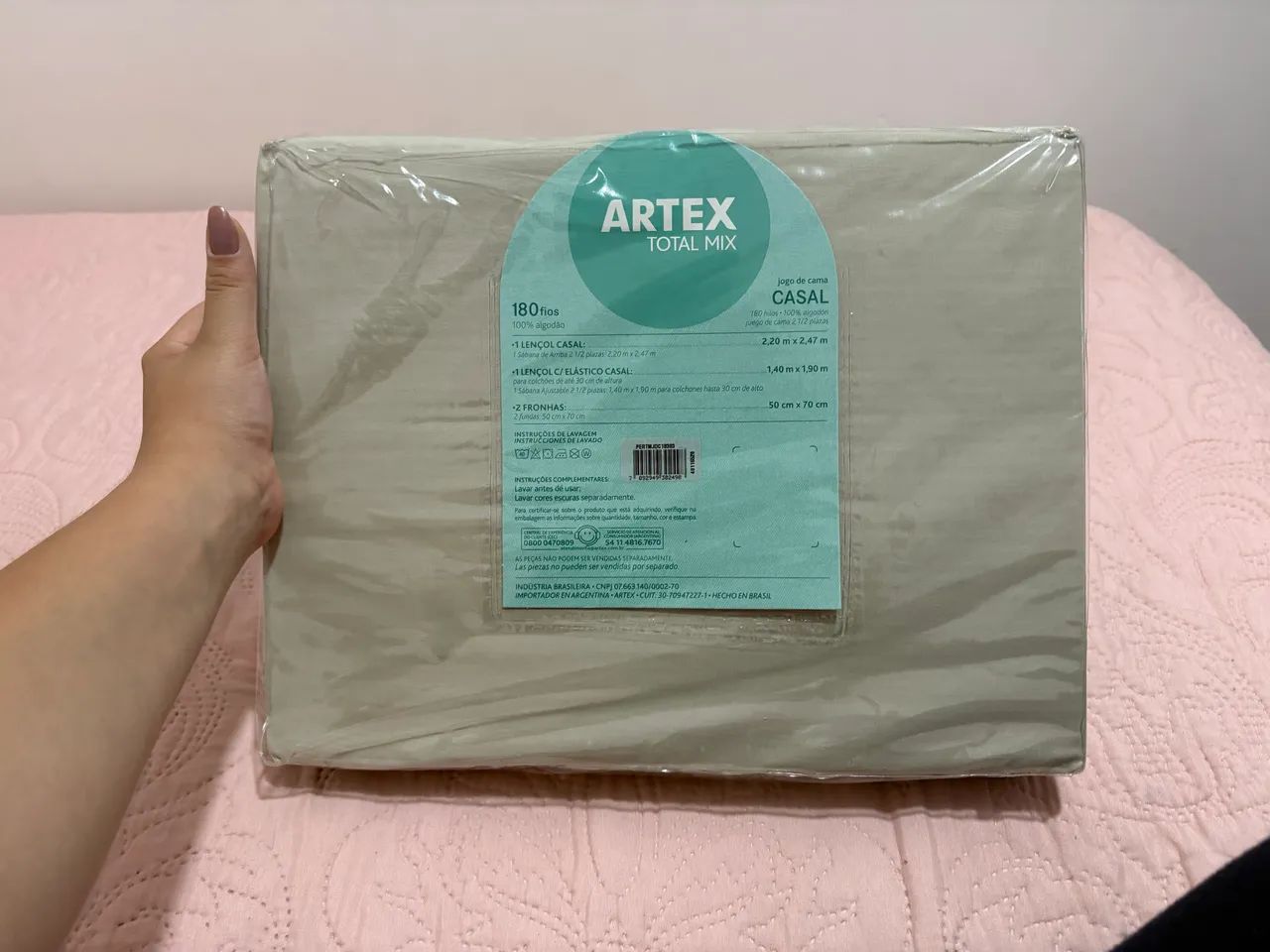 Kit jogo de cama casal - Nunca utilizado  - Foto 2