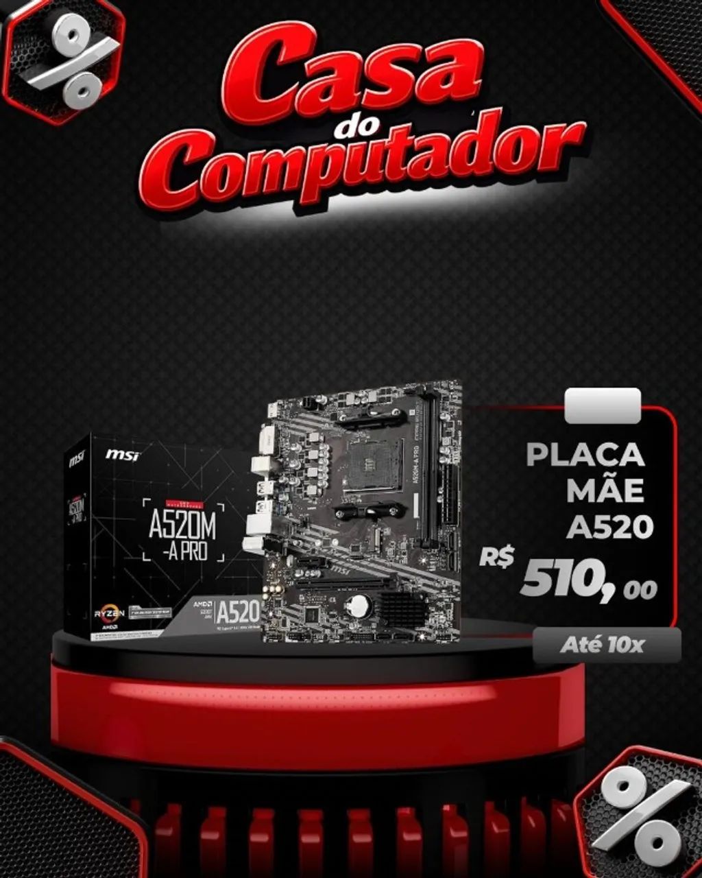 PLACA MÃE A520