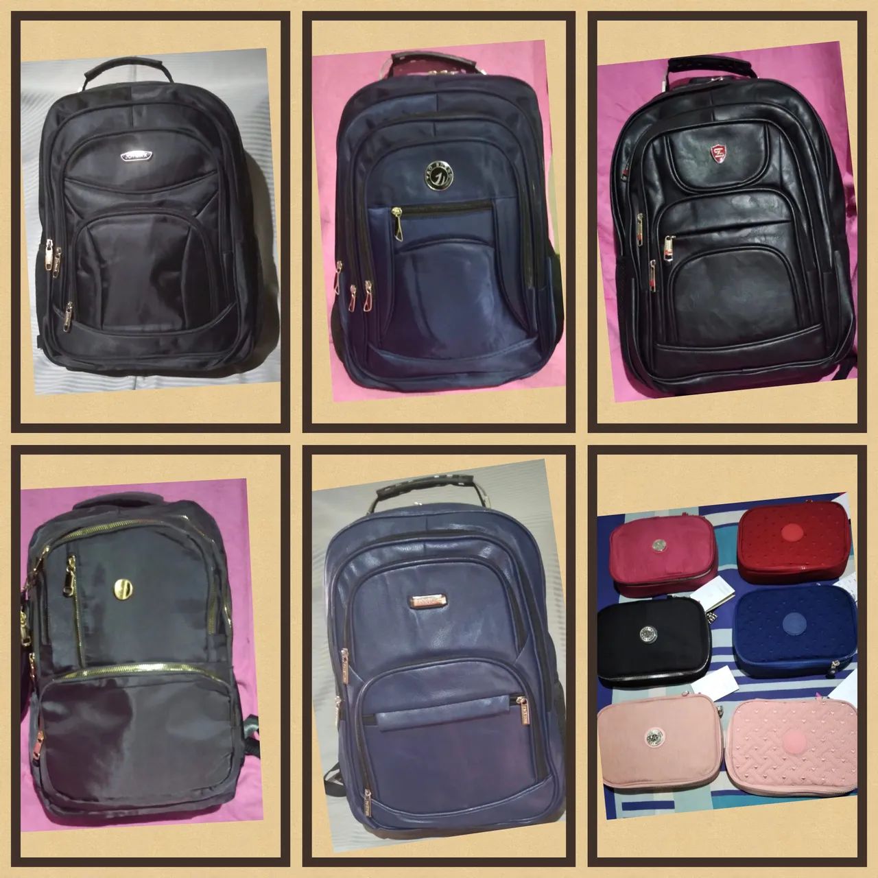 Bolsas, mochilas, garrafas e estojos 