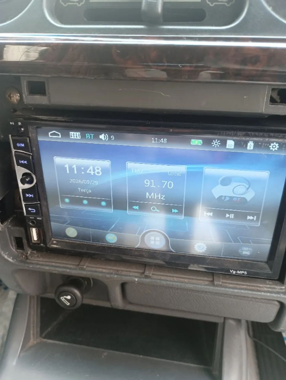 Central multimídia bt-vg-mp5 7' polegadas sem sistema Android, mas com espelhamento cabo  - Foto 2