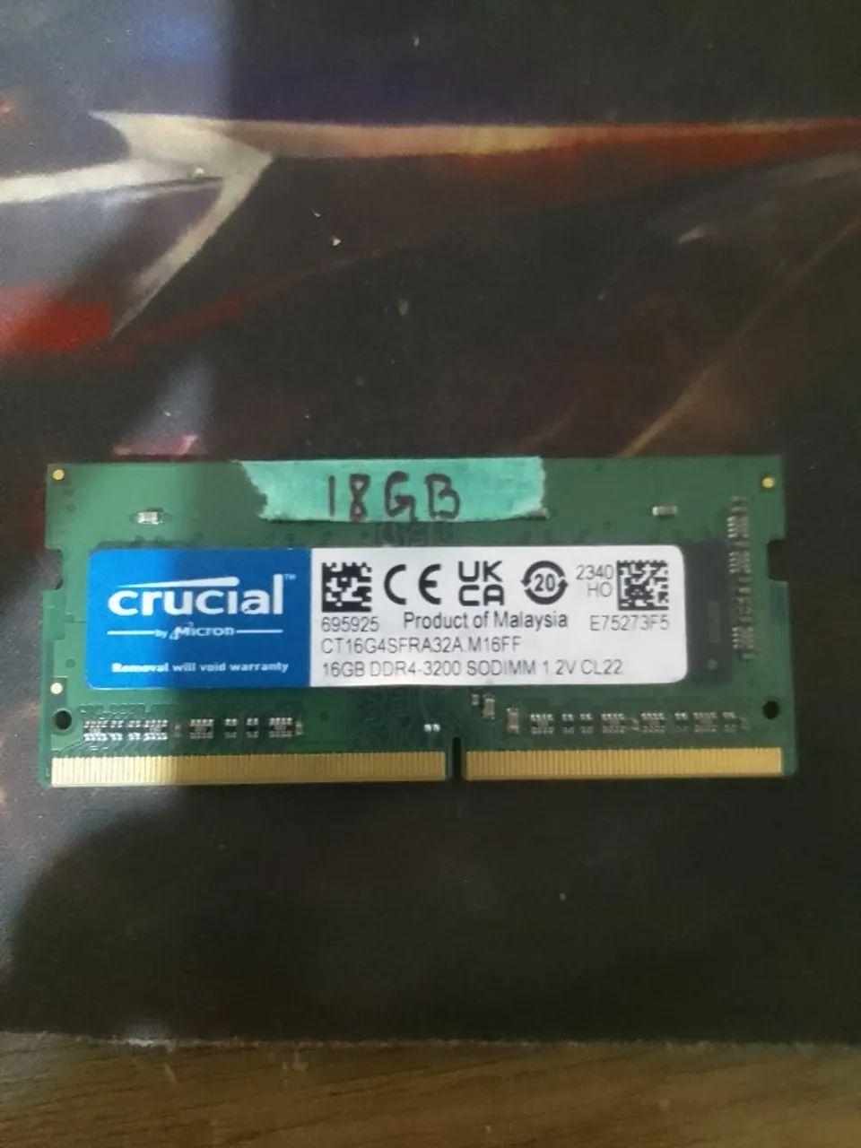 Crucial DDR4 16GB RAM Memory 3200MHz for Notebook