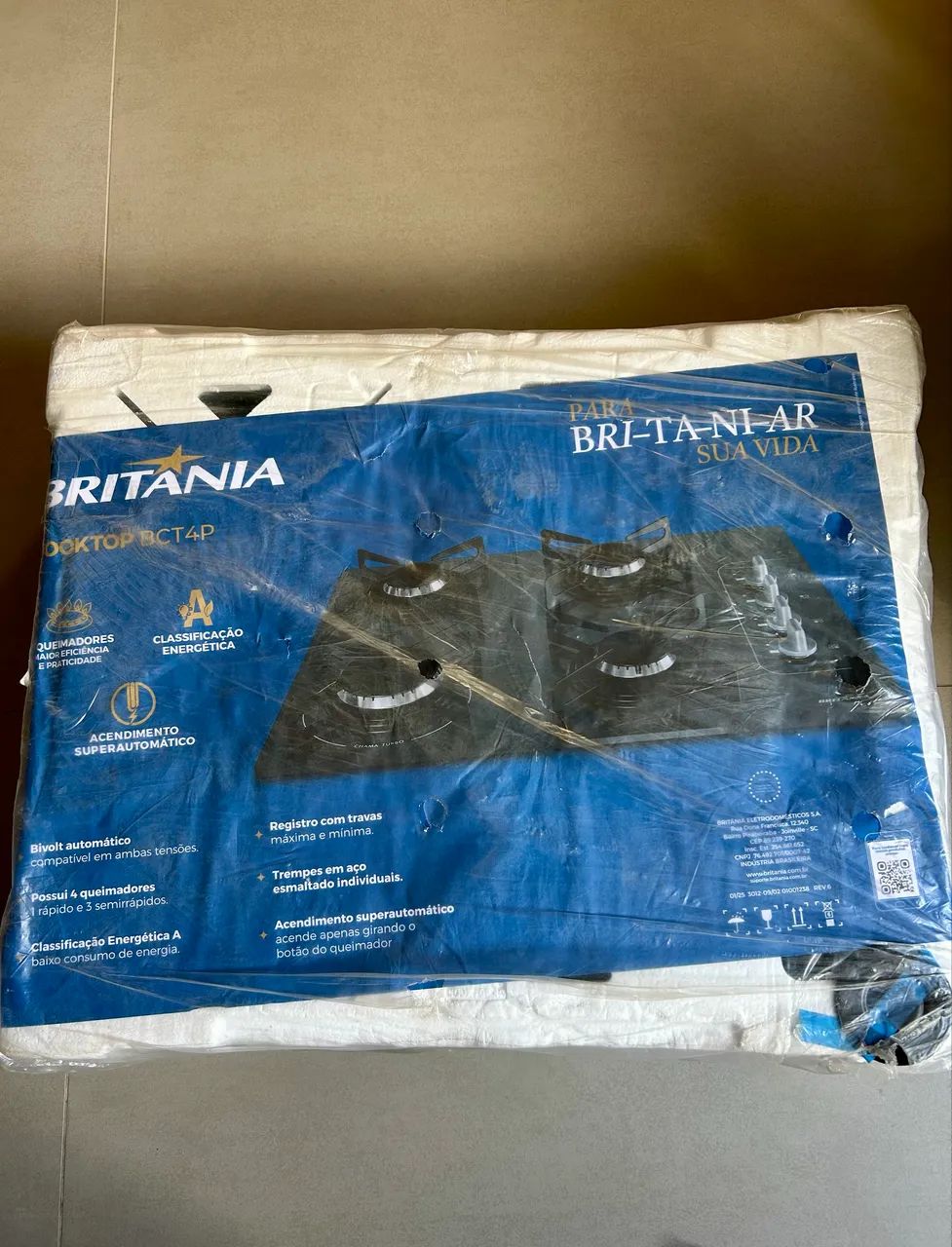 Cooktop Britânia 4 bocas