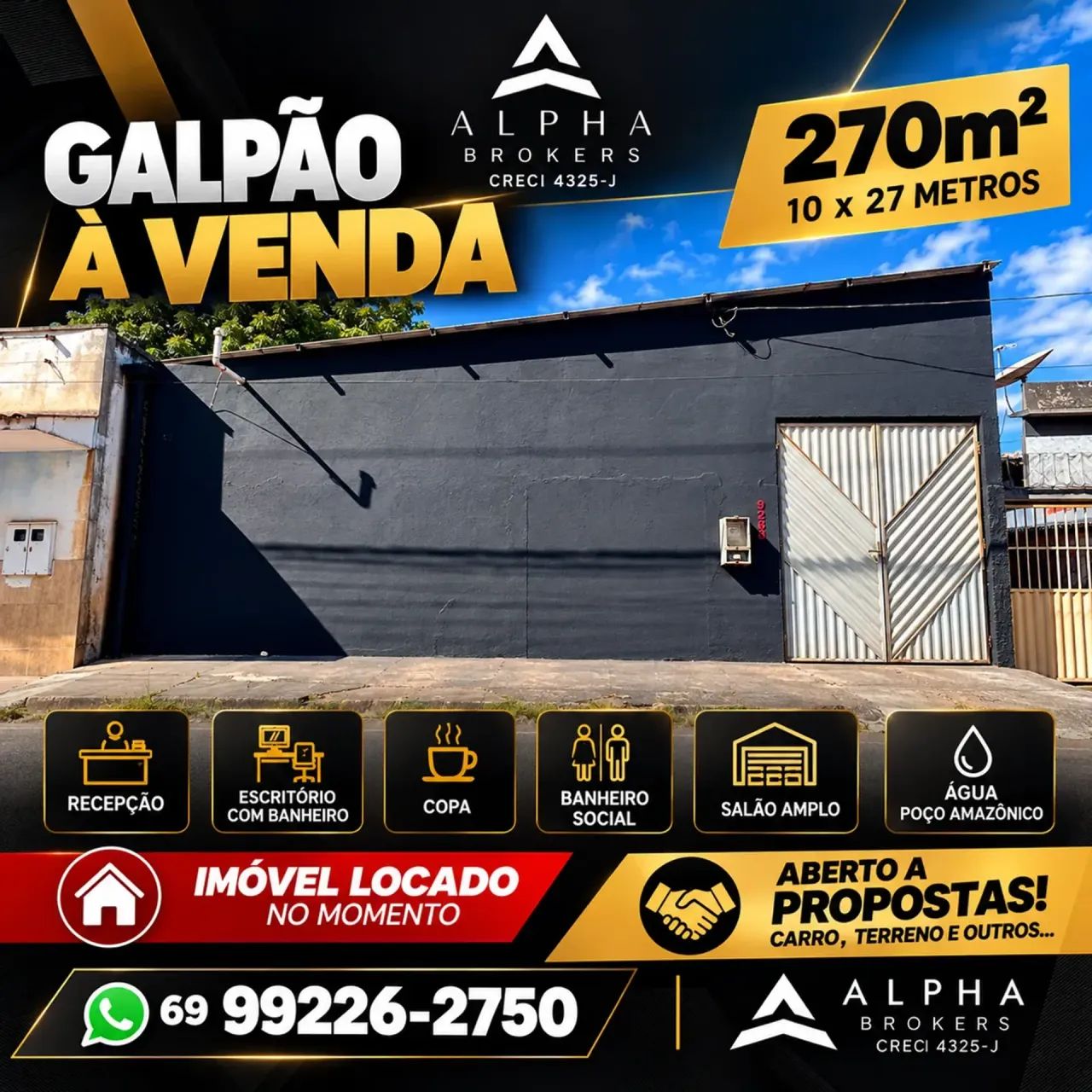 Galpão com 270m² - À Venda