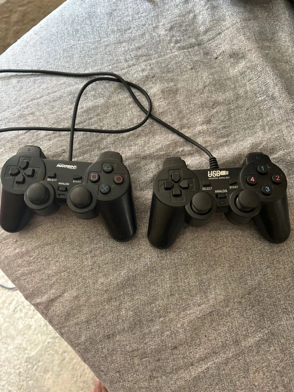 Par de controles ps2 usb