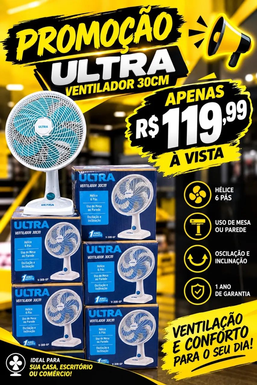 VENTILADOR ULTRA 30CM DE MESA ?