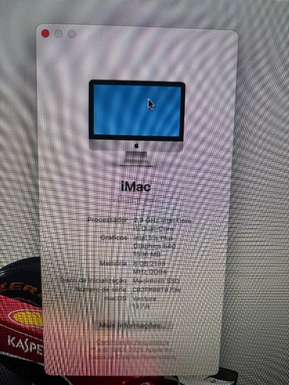 Imac 21,5 polegadas i5 2017 8gb ddr4 250 hd - Foto 3